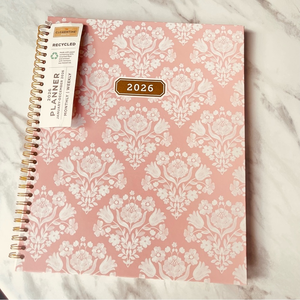 NEW Clementine Large Pink Floral 2026 Planner